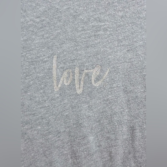 Victoria’s Secret “Love” Graphic Crew Neck T-Shirt With Short Cuffed Sleeves - Picture 4 of 9
